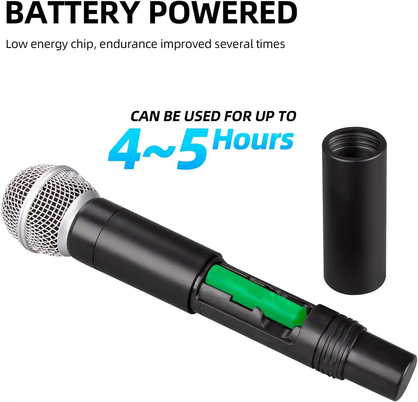 Wireless Microphone System Cordless Handheld