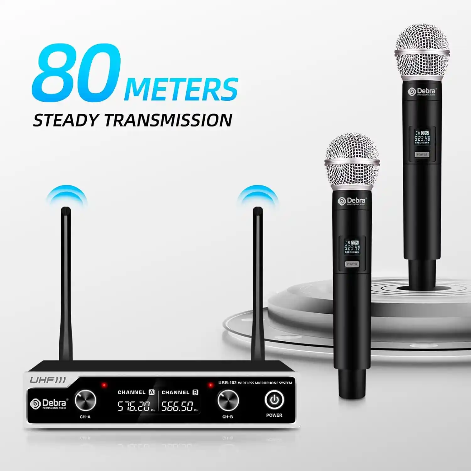 Wireless Microphone System Cordless Handheld