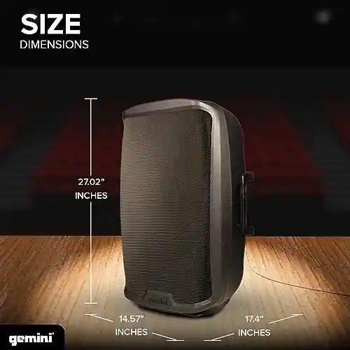 500W 15" Bluetooth Powered Speaker with Stand