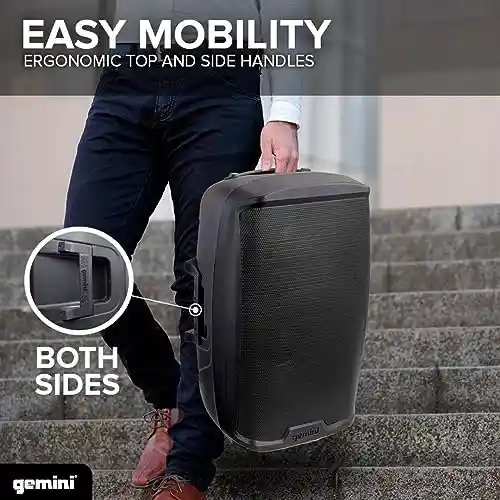 500W 15" Bluetooth Powered Speaker with Stand