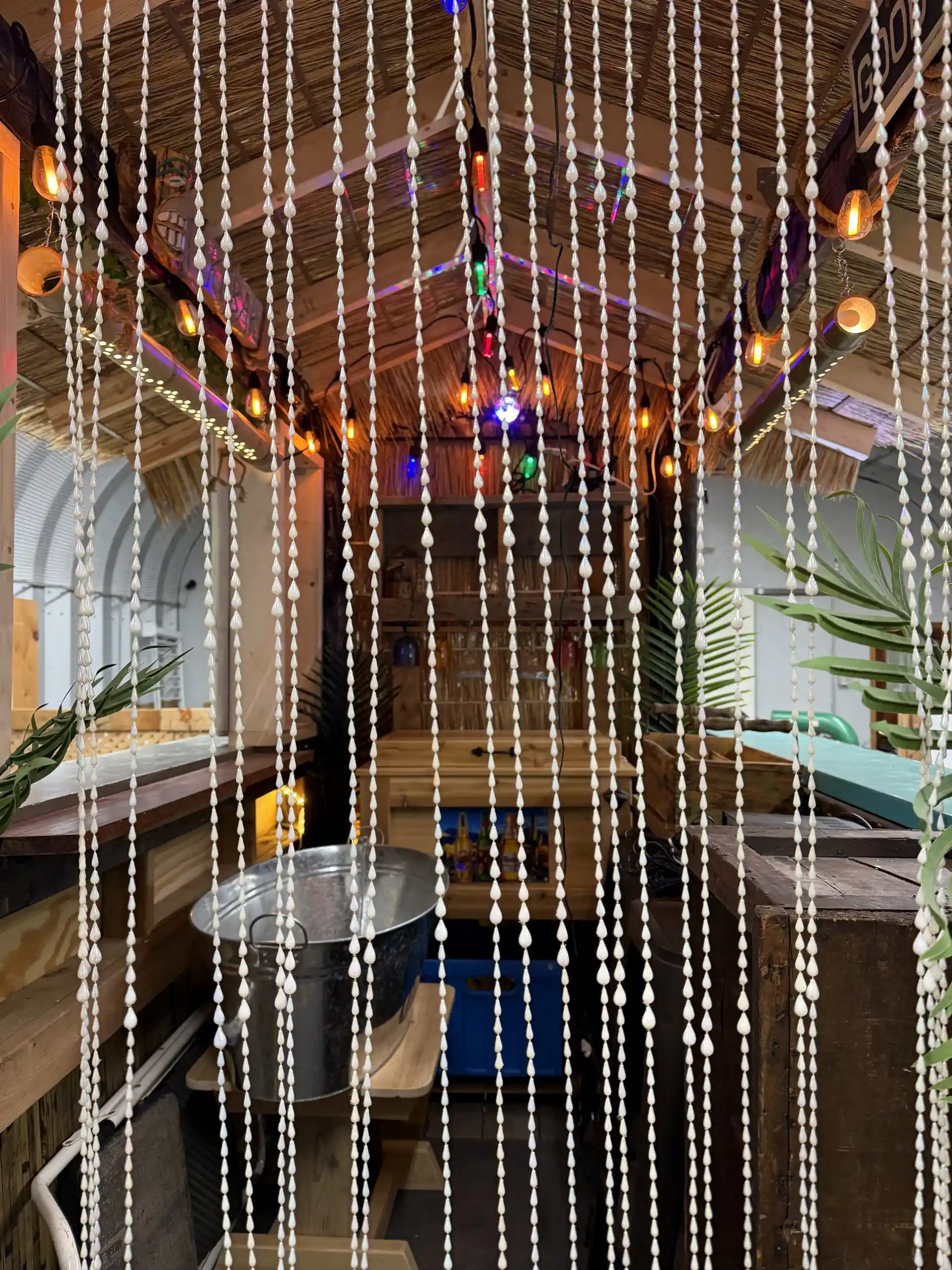 Mobile Tiki Bar & Party Set up.