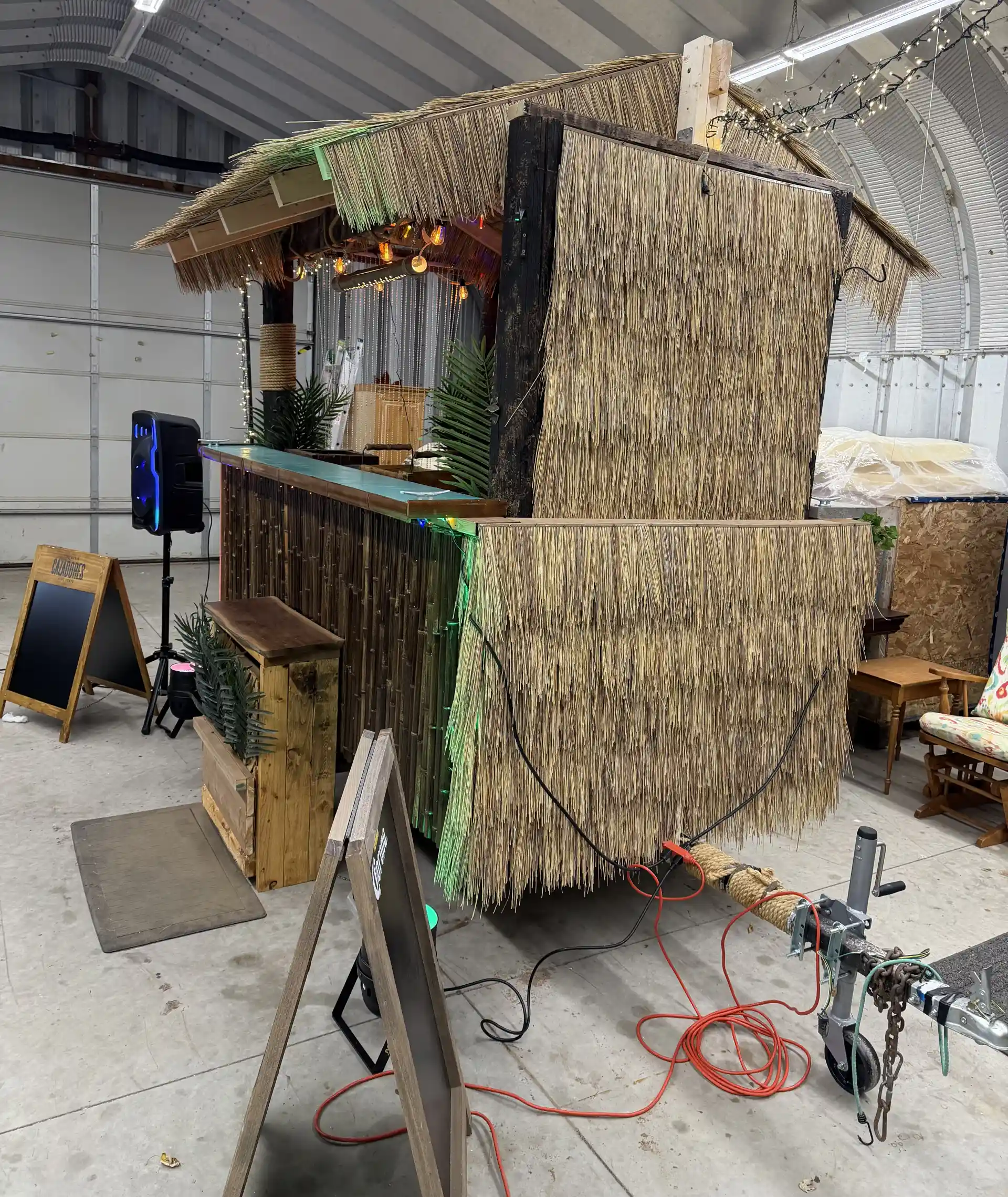 Mobile Tiki Bar & Party Set up.