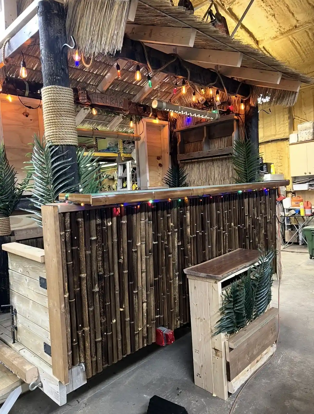 Mobile Tiki Bar & Party Set up.