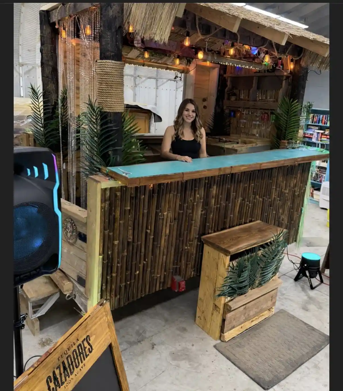 Mobile Tiki Bar & Party Set up.