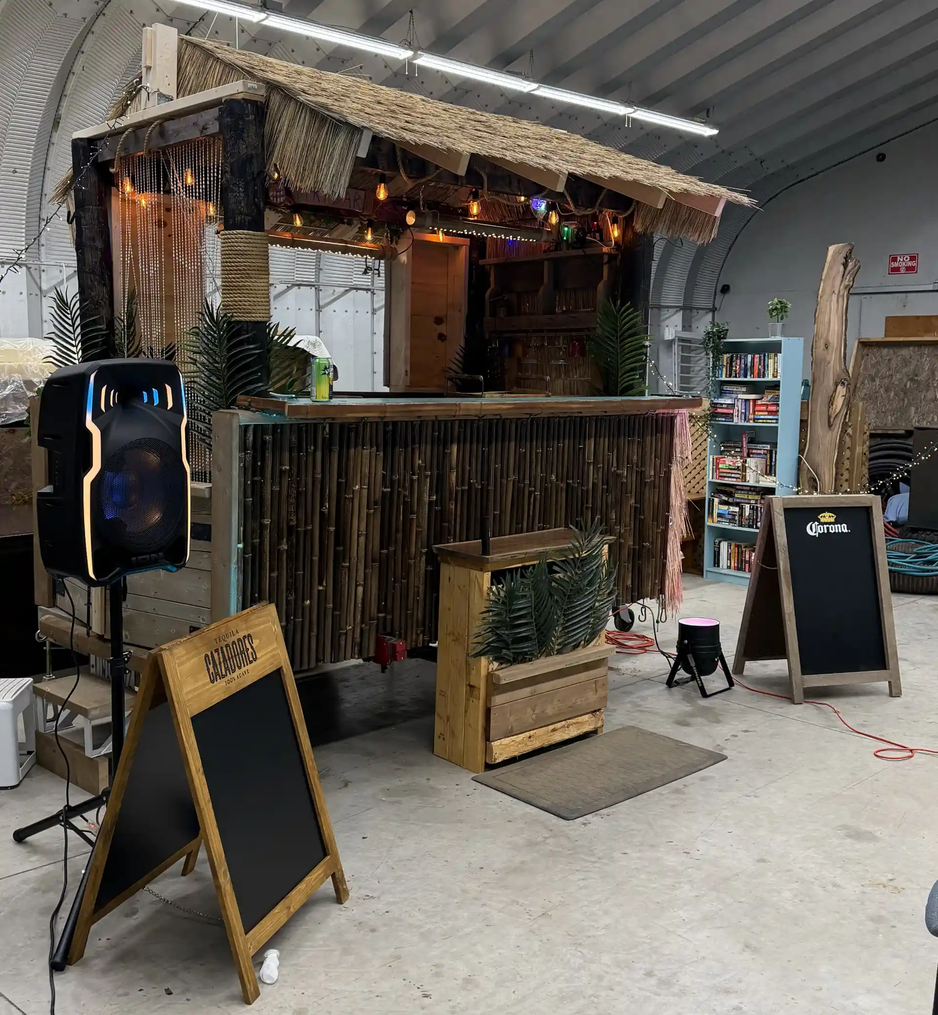 Mobile Tiki Bar & Party Set up.