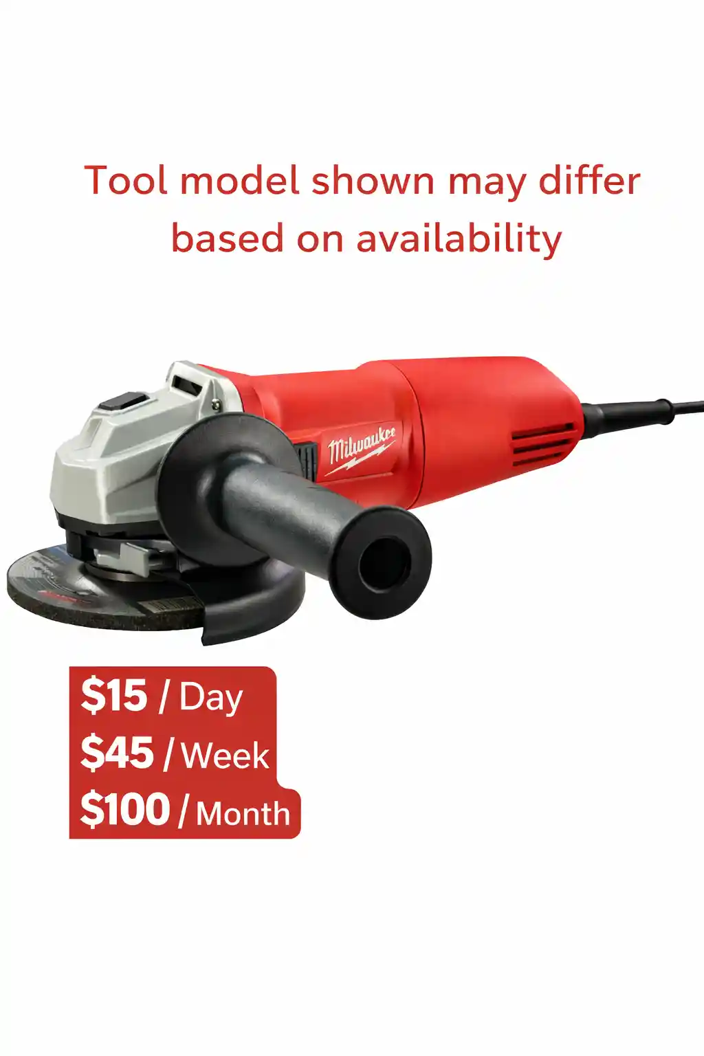 4 1/2" Corded Angle Grinder