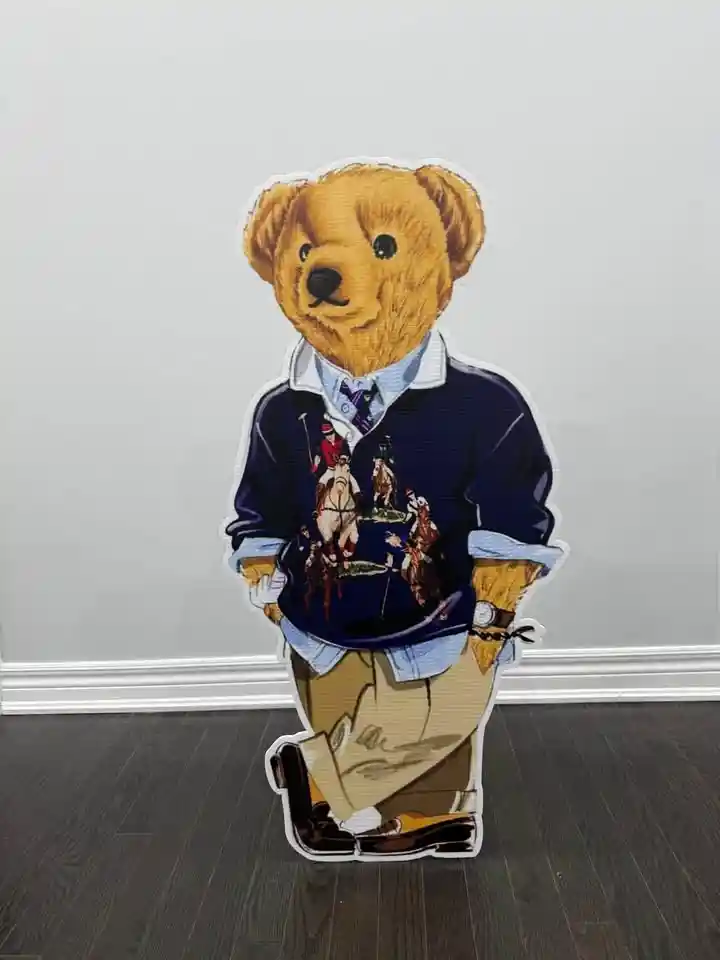 Iconic Ralph Lauren Bear cut out