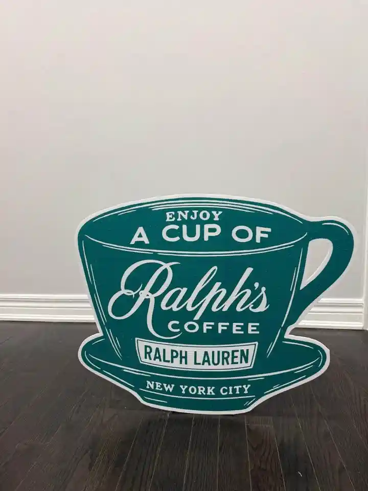 Ralph’s Cafe Cup cut out