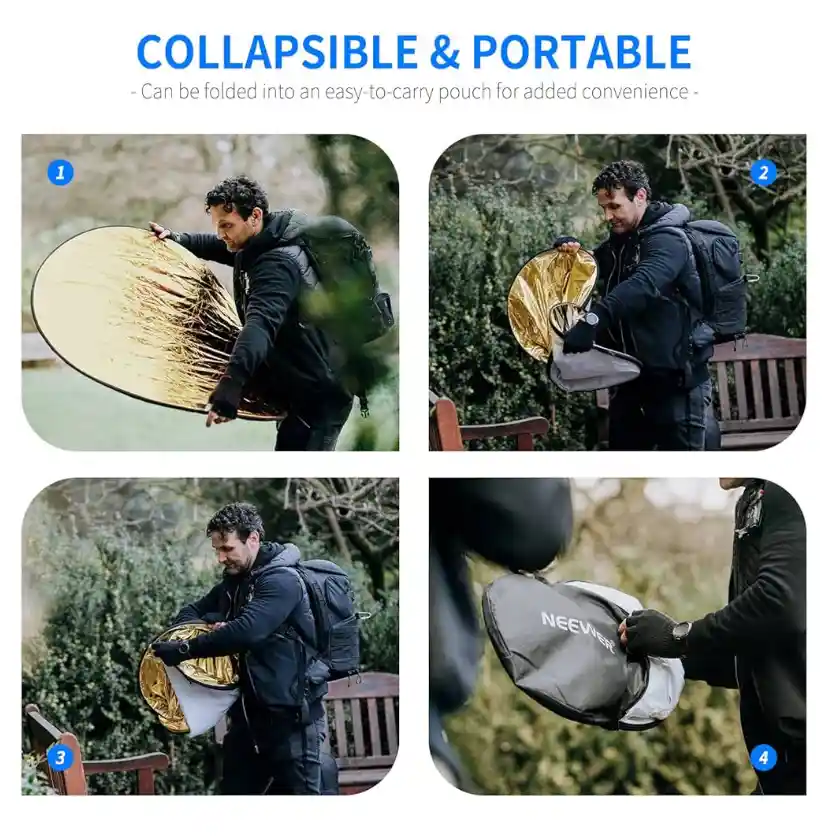 Portable photography reflector