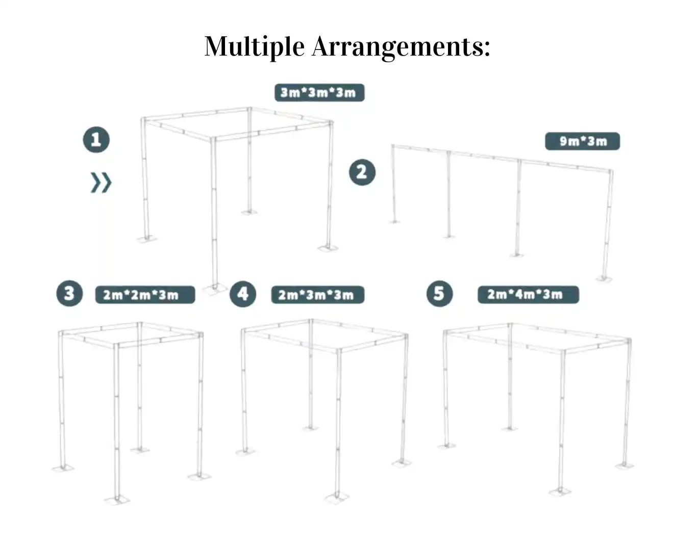 Multi Arrangement Backdrop Frame