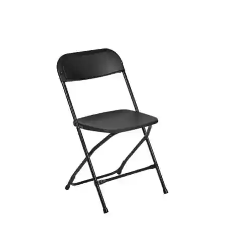 Black Folding Chair (Plastic)