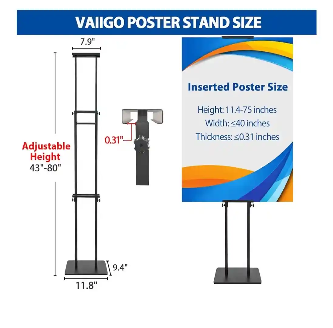 Vertical Foamboard poster sign stand