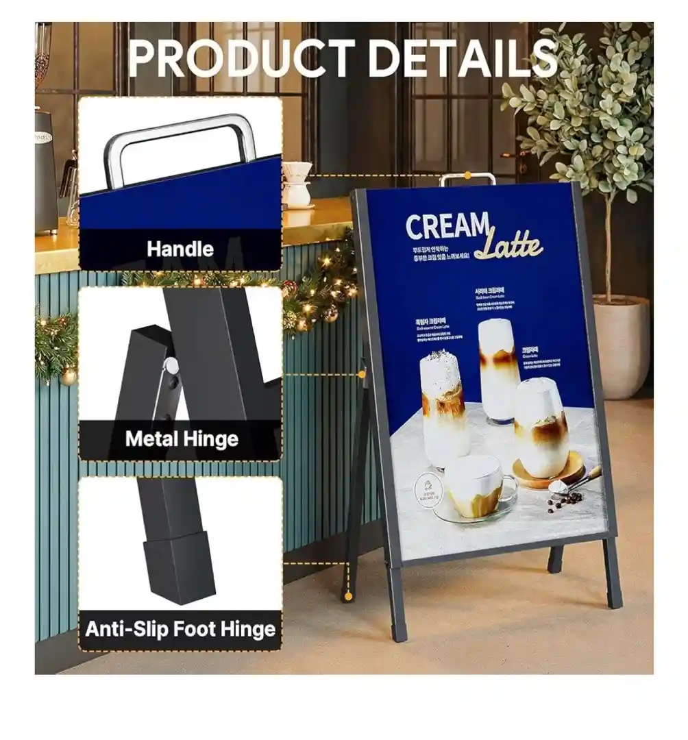 A frame single sided stand