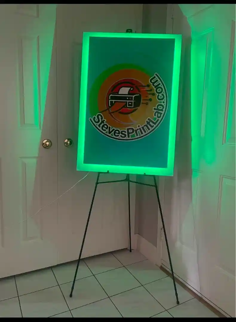 light up poster welcome sign