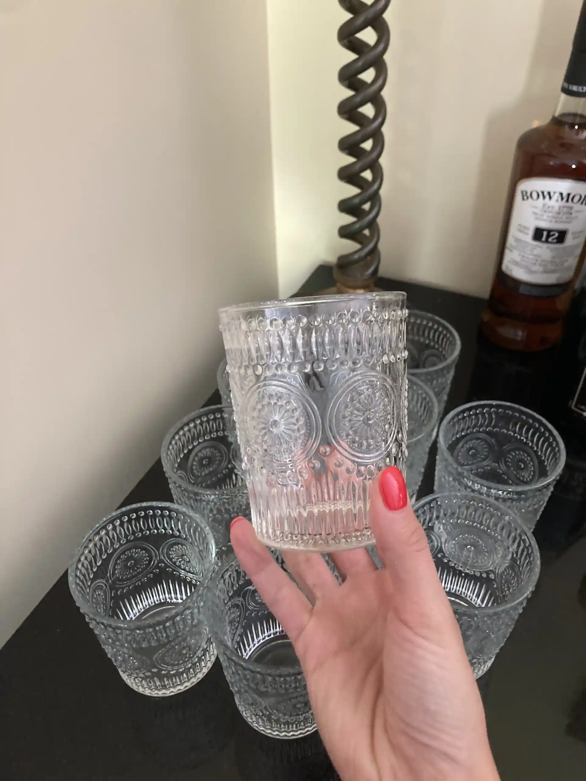 Set of 10 drinking glasses
