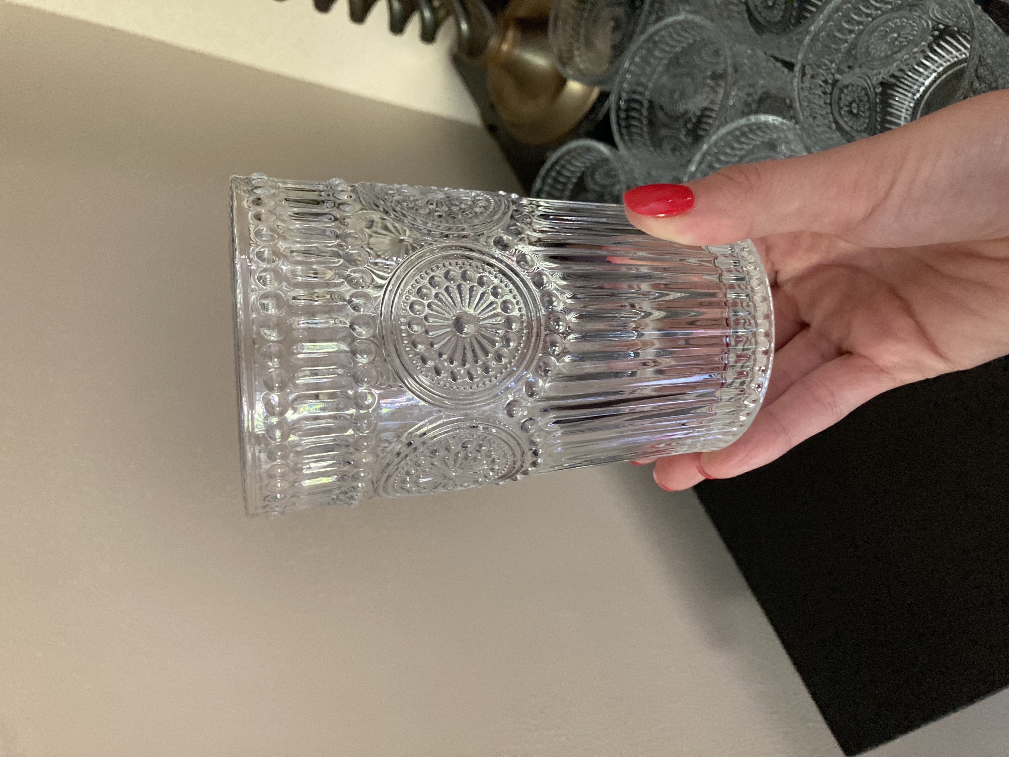 Set of 10 drinking glasses