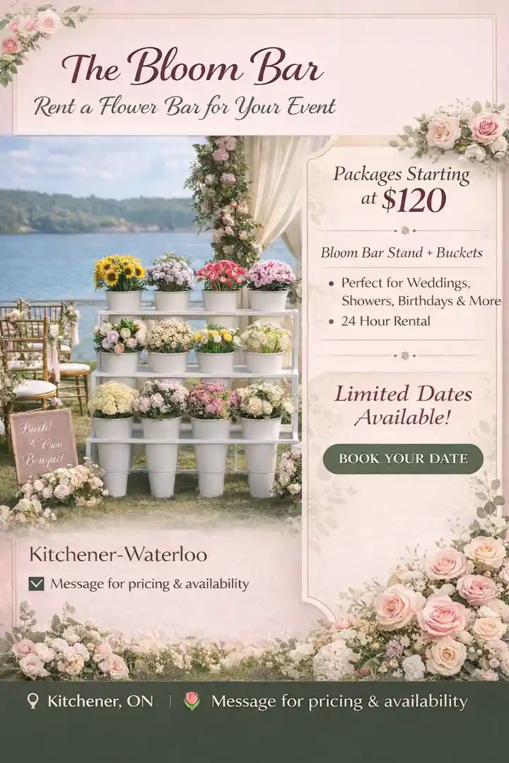 Bloom Bar Rental | Wedding + Event Flower Bar