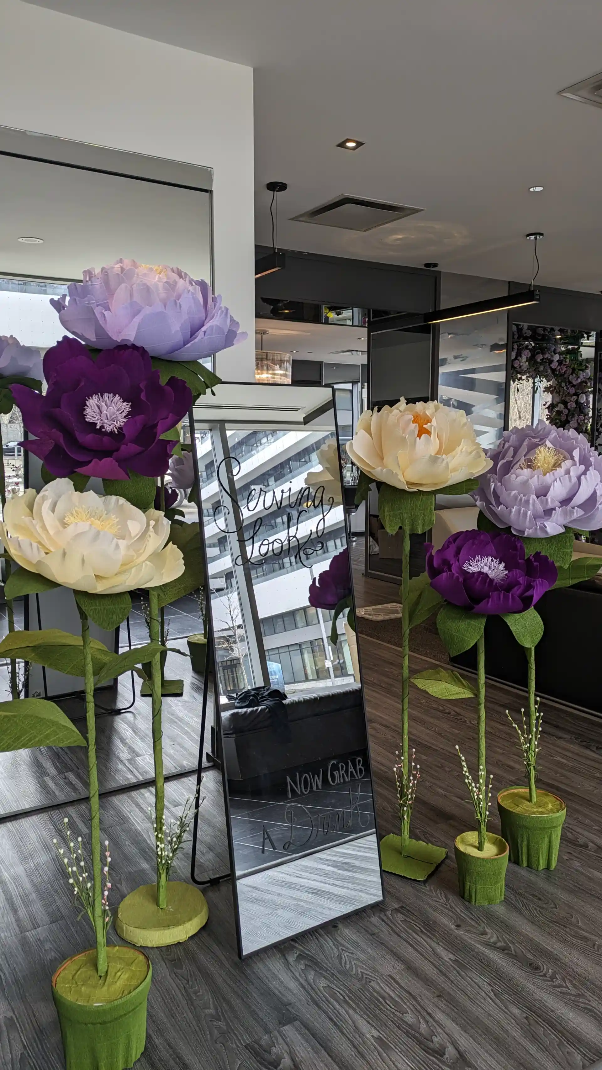 Giant flowers - purple set