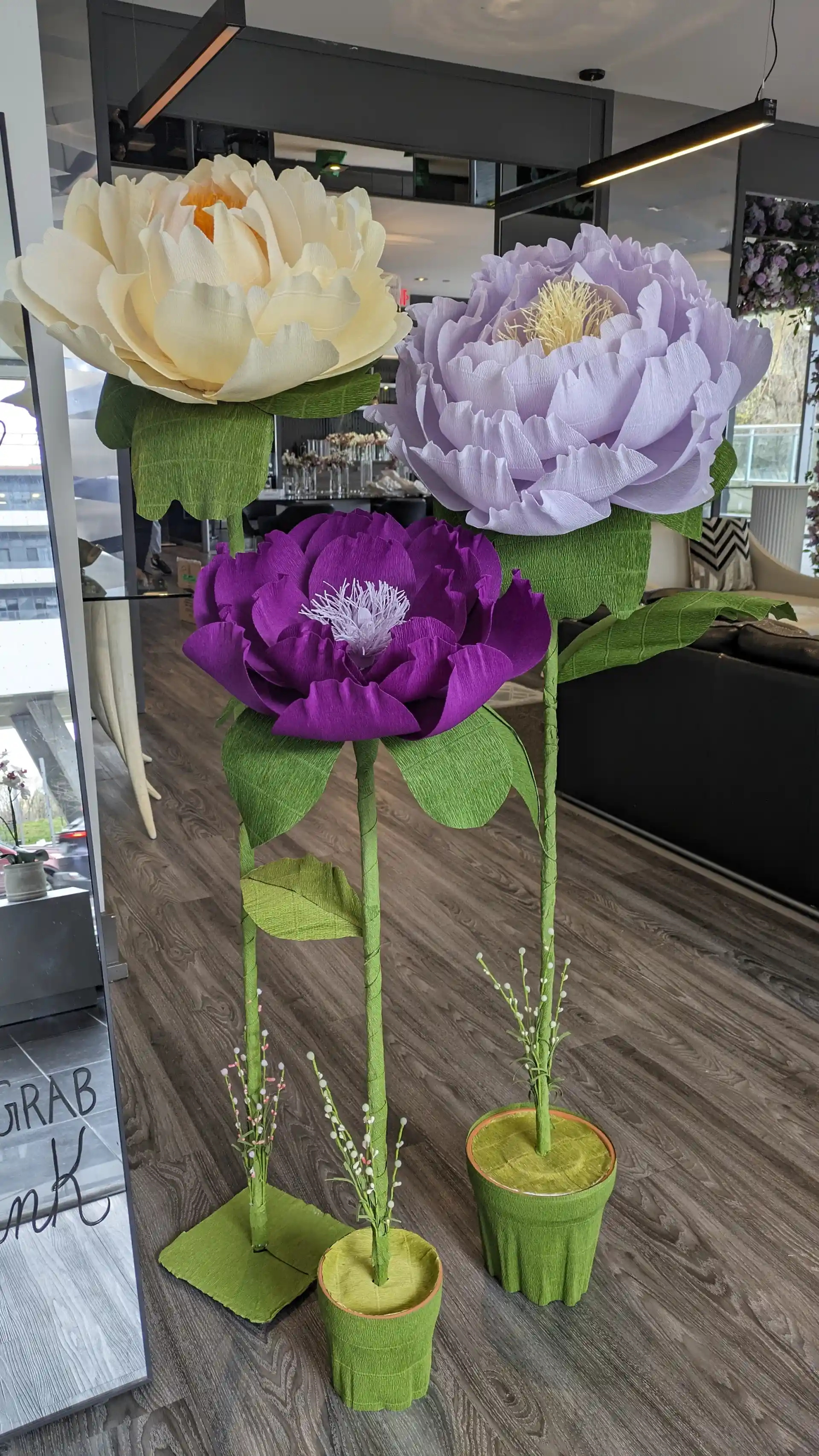 Giant flowers - purple set