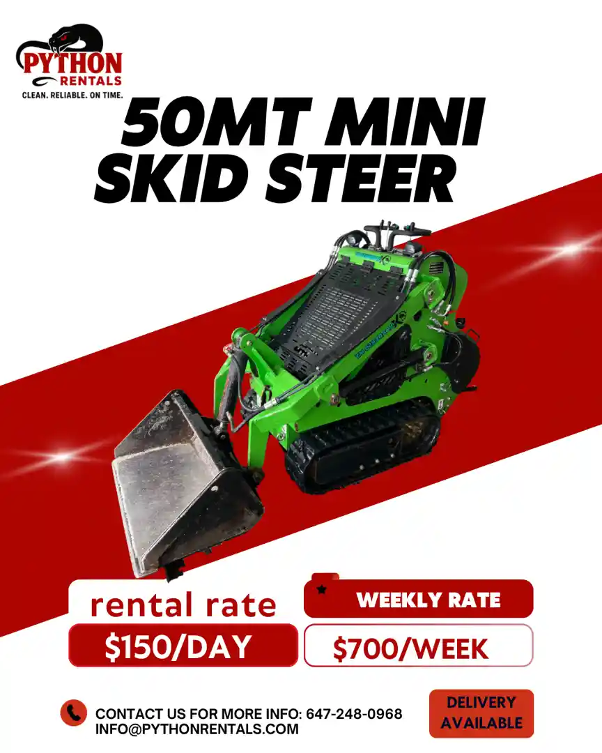 50Mt Mini Skidsteer for rent