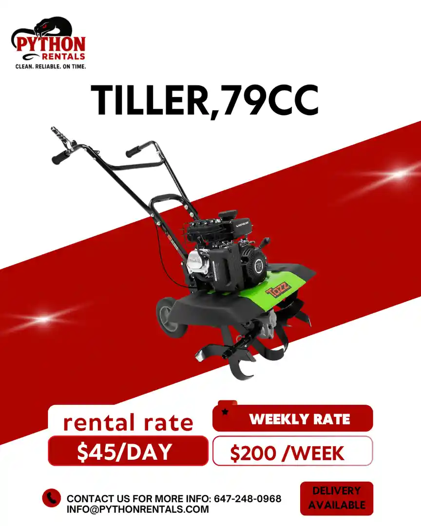 79CC tiller for rent