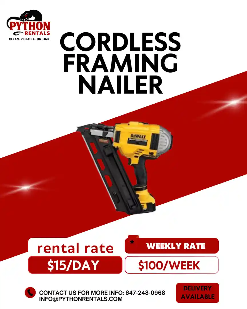 Cordless framing nailer