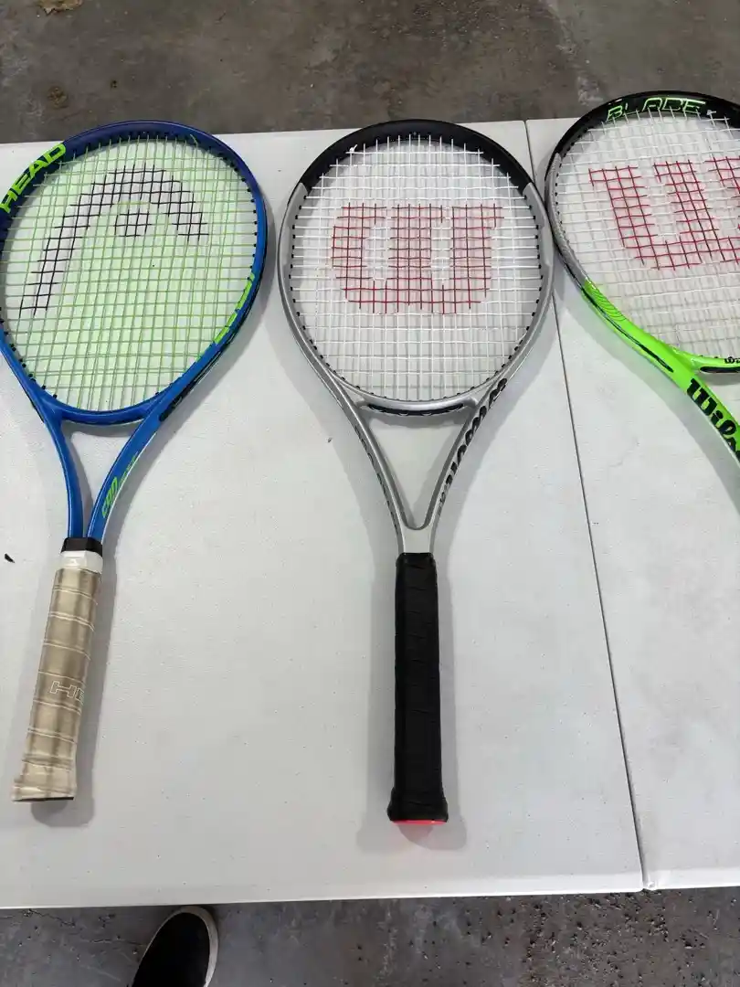 Tennis Racquets, Balls, and Bag