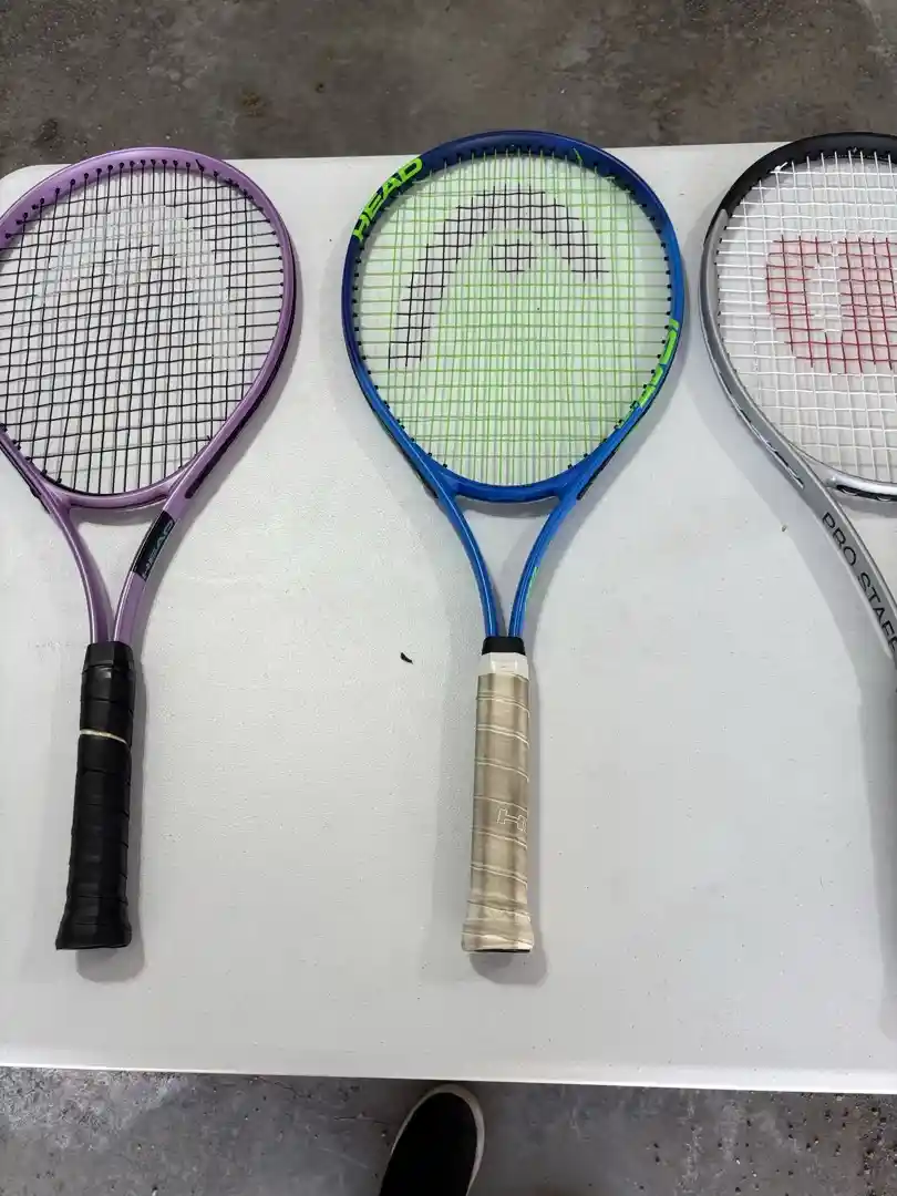 Tennis Racquets, Balls, and Bag