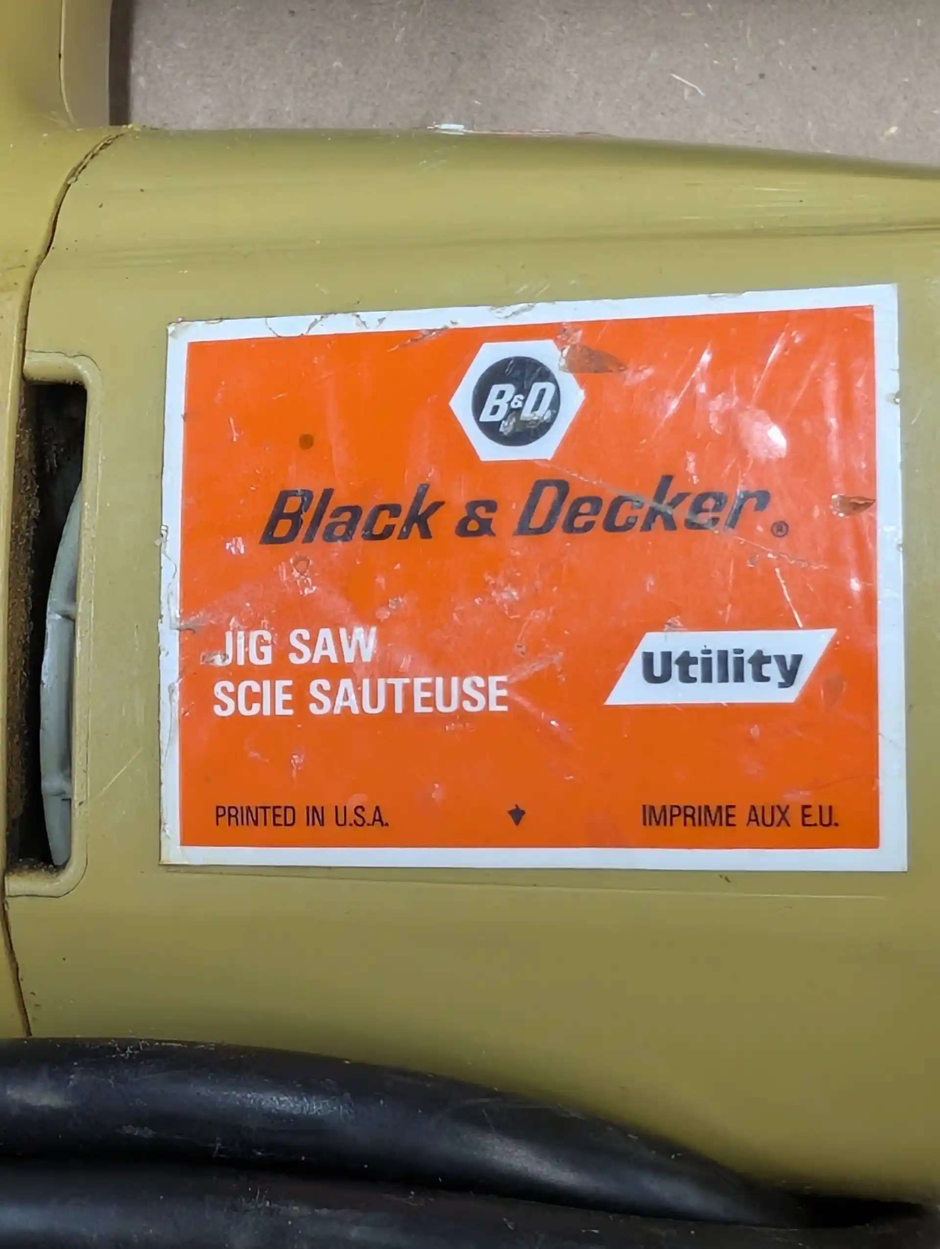 Jig Saw - Black & Decker 7504 Electric Jig Saw