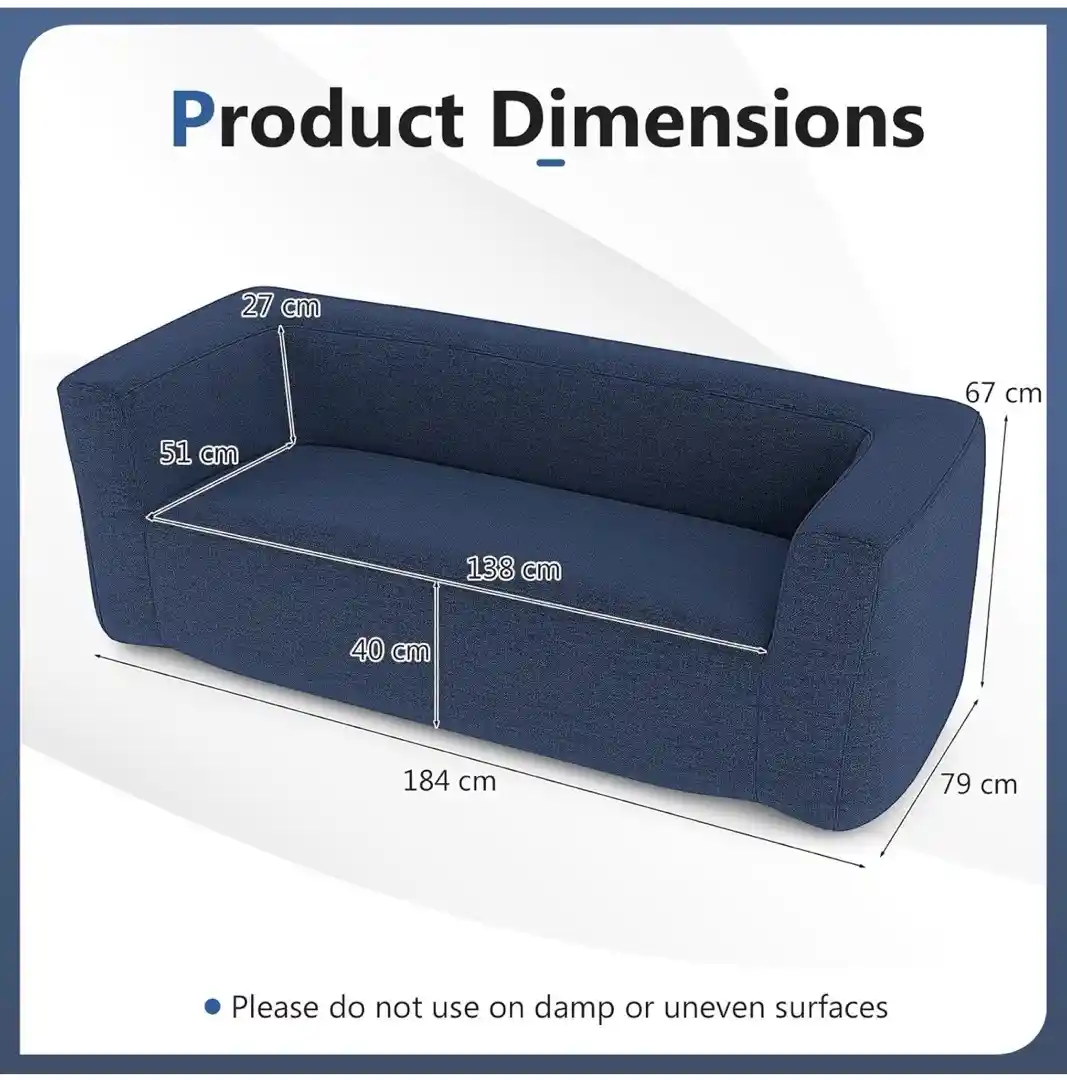 Double inflatable couch