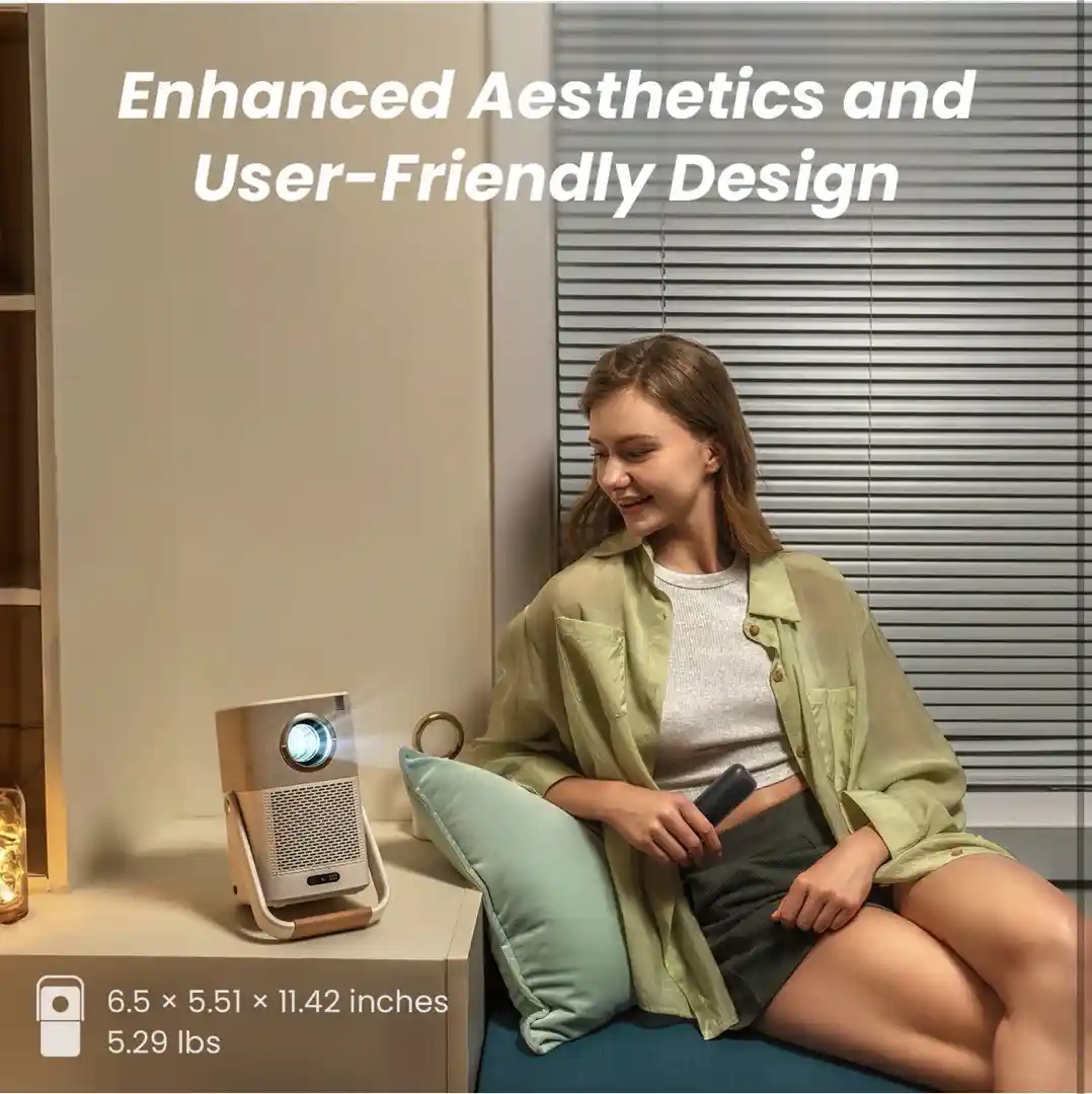 JBL portable projector and 14’ blowup screen