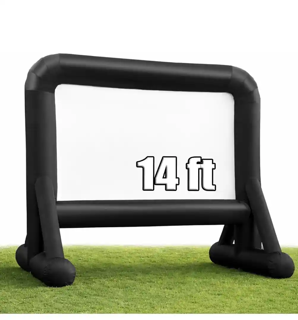 JBL portable projector and 14’ blowup screen