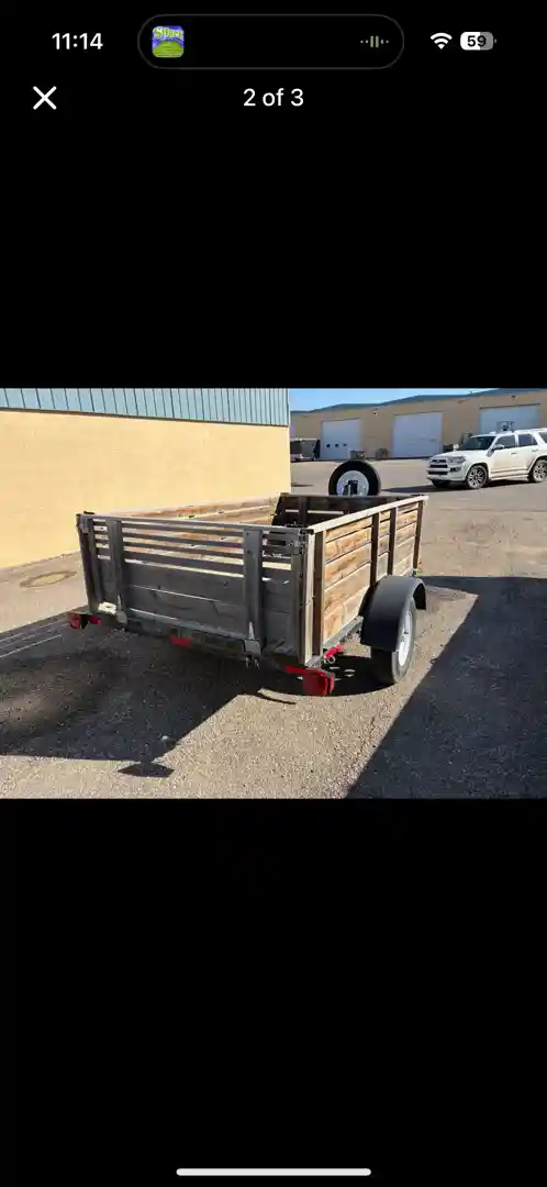 Utility/flatbed trailer 5x8