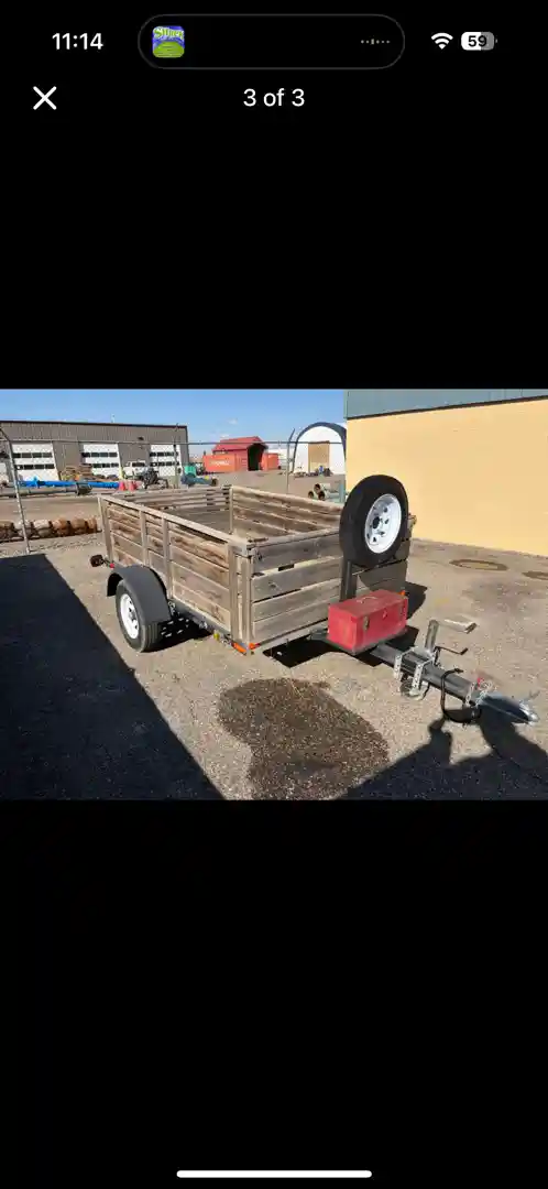 Utility/flatbed trailer 5x8